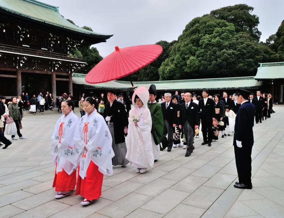 日本的神前結婚式。（照片來源：FAST JAPAN）