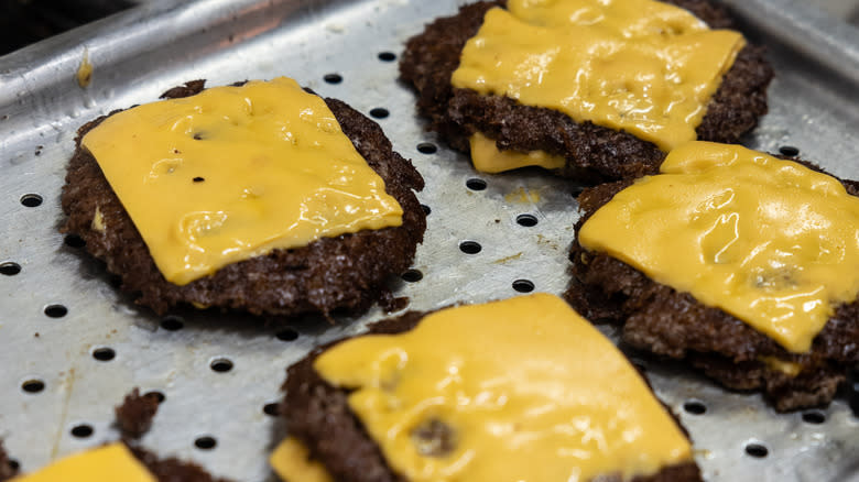 Burger patties with cheese