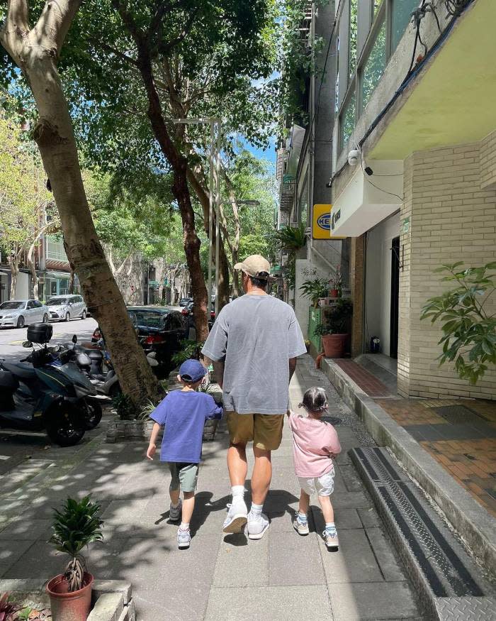 The actor enjoys being dad to his two kids