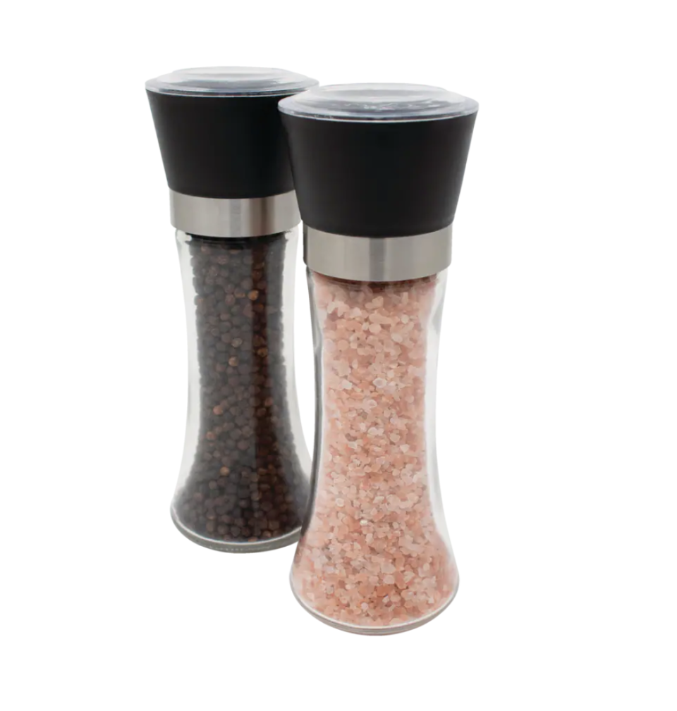 Kamenstein Glass Salt & Pepper Grinder Mill Set (photo via Canadian Tire)