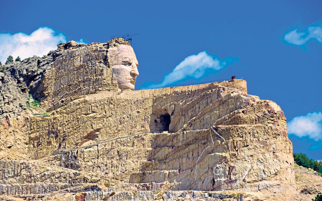 The unfinished Crazy Horse Memorial - © Blaine Harrington III / Alamy Stock Photo