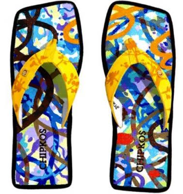 These flip-flops cost $18,000. Photo courtesy of chipkos.com