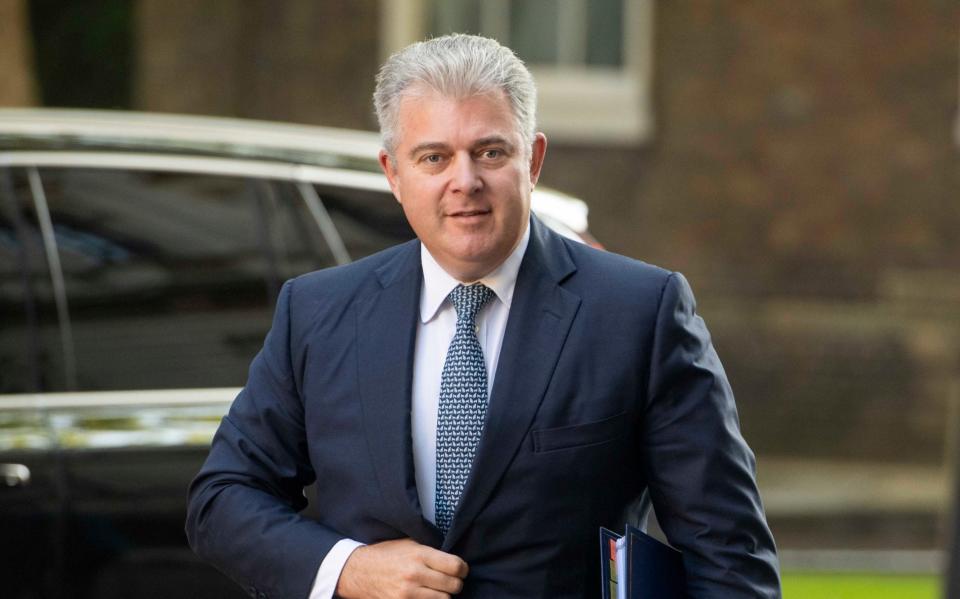 Brandon Lewis, the Northern Ireland secretary, has branded recent comments by Leo Varadkar, the former Irish president, on Irish reunification 'ill-advised' and 'unhelpful', and urged all sides to 'dial down the rhetoric' - JULIAN SIMMONDS FOR THE TELEGRAPH