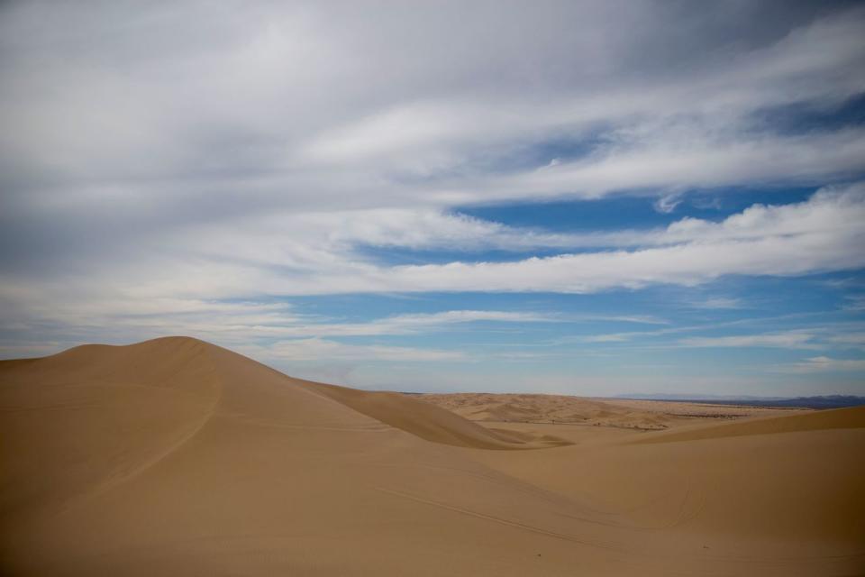 Dunas en el desierto de Imperial, Glamis, Calif. (Eric Thaye