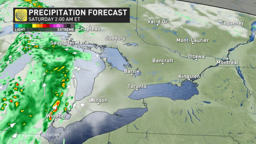 Baron - Ontario precip Saturday 2 am