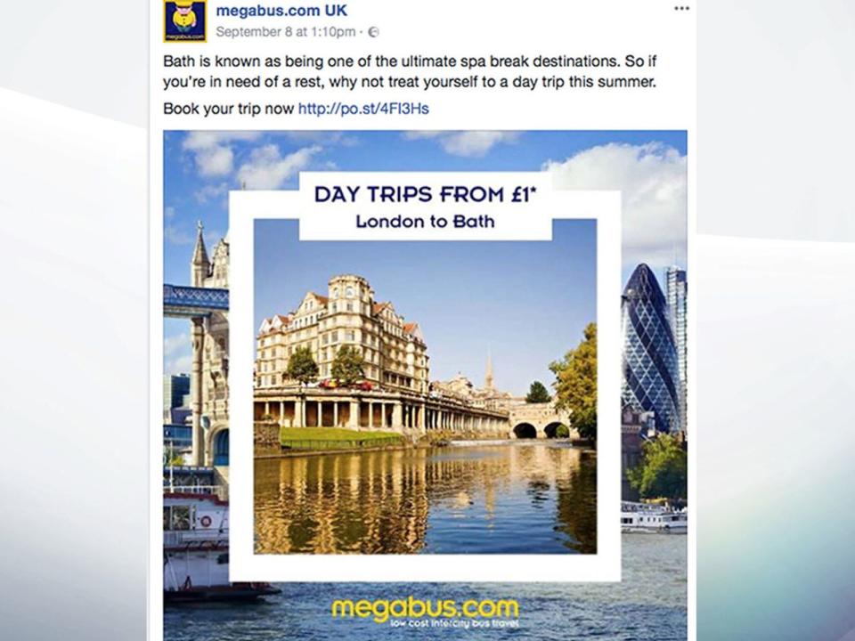 A second Megabus advert that has been banned by the watchdog (ASA)