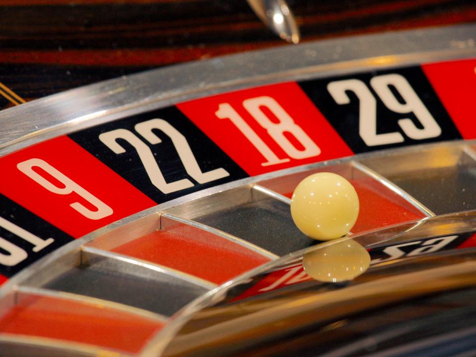 A roulette table is displayed during the Global Gaming Expo Asia in Macau June 2, 2009. Casino stocks have had a recent winning streak, fuelled by hopes that some debt-heavy firms have staved off bankruptcy and a betting sector slump has hit bottom.