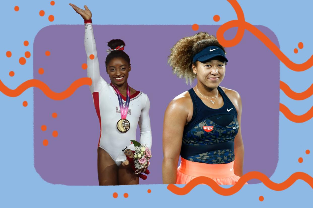 Simone Biles and Naomi Osaka