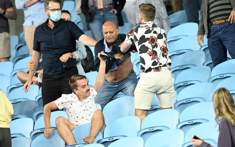 Fan ejected and fight breaks out in Melbourne as anti-mask furore overshadows day one at Australian Open - GETTY IMAGES