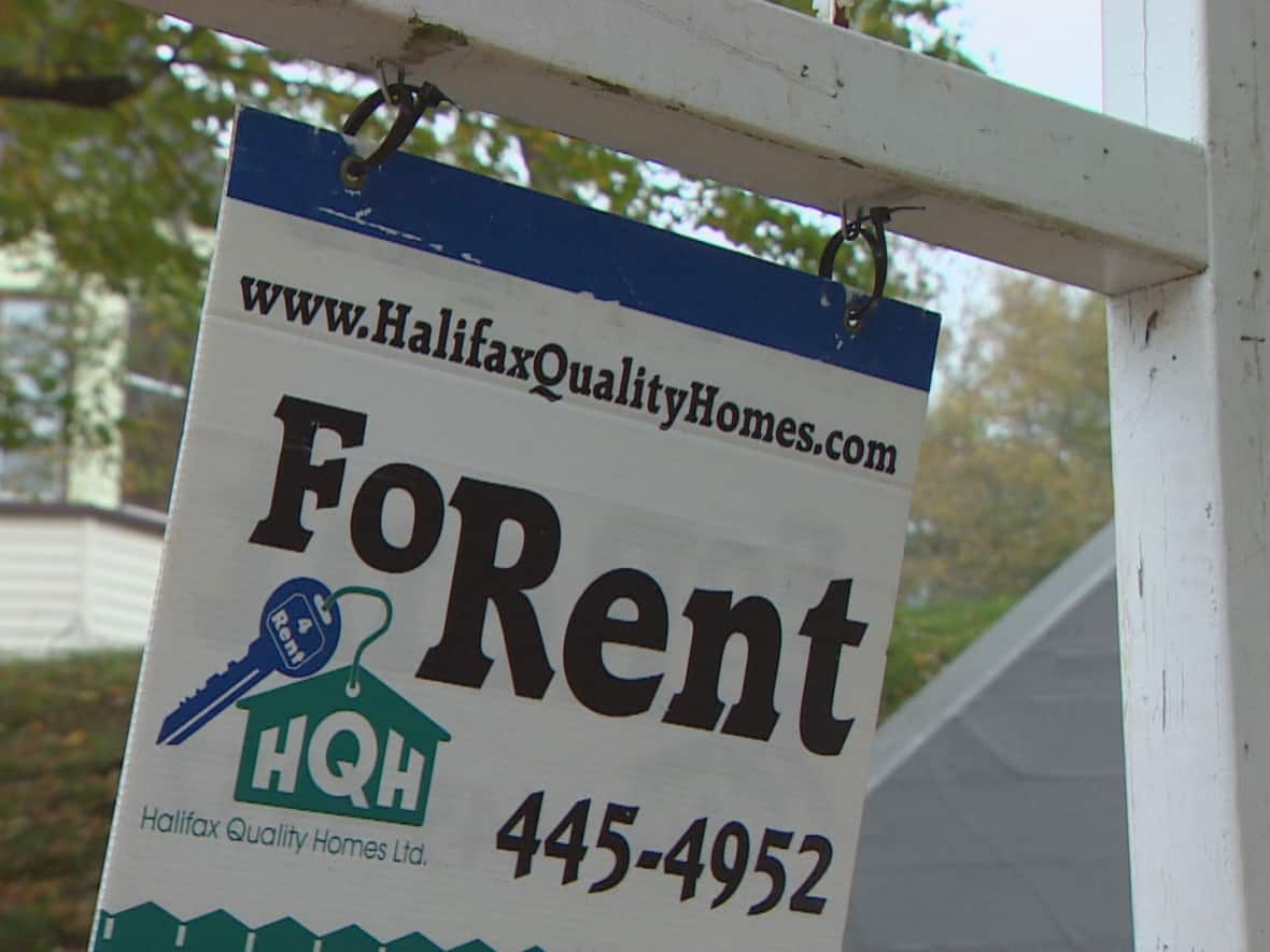 A 'For Rent' sign is seen in this file photo. Amendments to the Residential Tenancies Act being debated at Province House would give more protections to renters. (Robert Short/CBC - image credit)