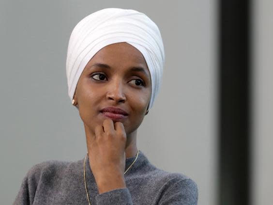 Ilhan Omar has accused The View's Meghan McCain of hypocrisy towards online bullying (Getty)