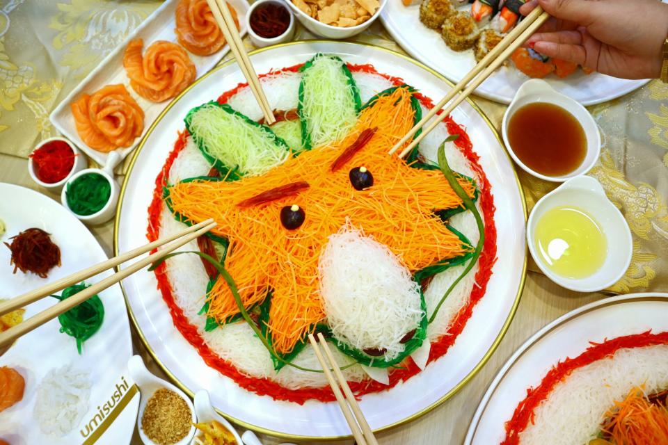 umi sushi cny2024 - umi huat huat yu sheng