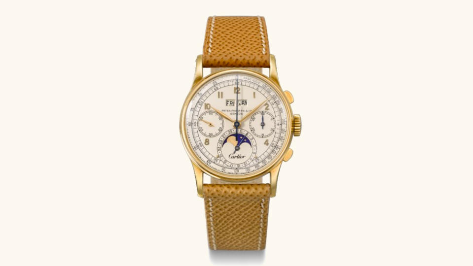 Patek Philippe Perpetual Calendar Re. 1518 Signed by Cartier