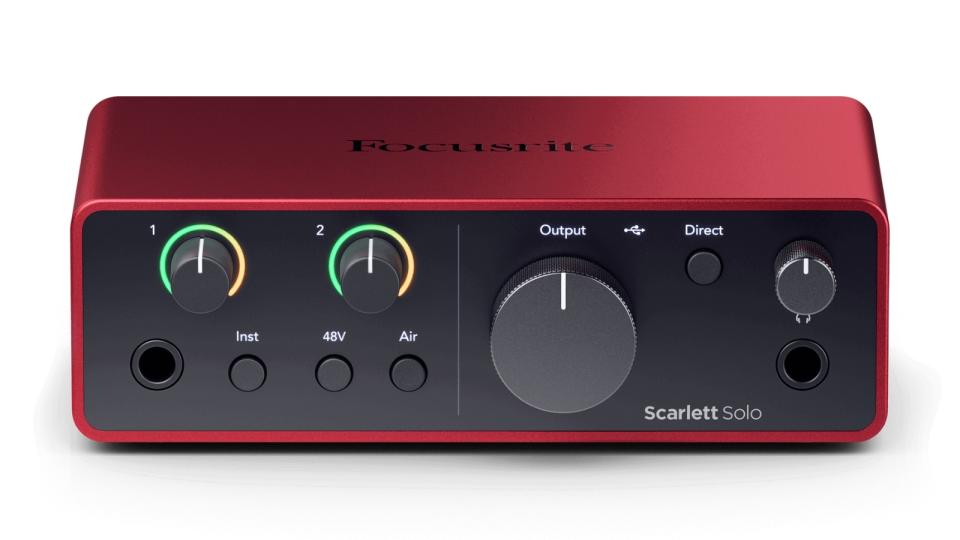 Front shot of the Focusrite Scarlett Solo