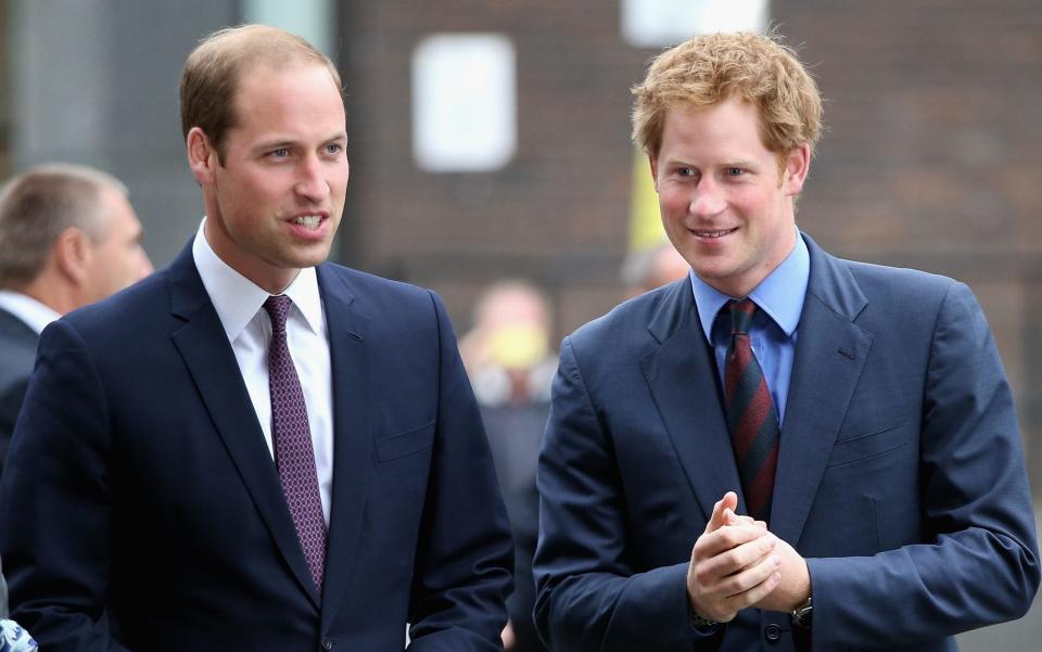 Prince William, Duke of Cambridge and Prince Harry - Credit:  Chris Jackson/Getty Images Europe