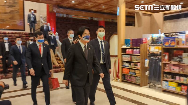 副總統賴清德3日晚間在台北圓山大飯店宴請前美國國務卿蓬佩奧。（圖／記者戴玉翔攝影）