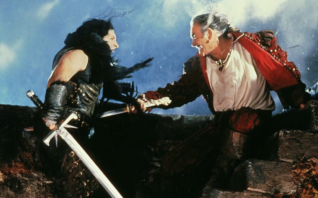 Clancy Brown and Sean Connery in Highlander - Allstar