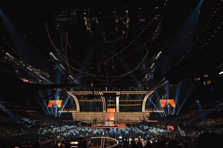 Interior of the Grammy Awards