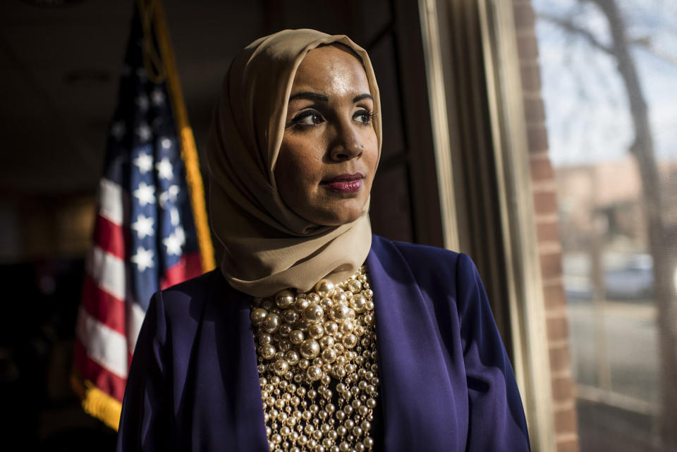 Zainab Chaudry, the then-spokeswoman and Maryland outreach manager for the Council on American-Islamic Relations, in Washington, D.C. (Lynsey Addario / Getty Images file)