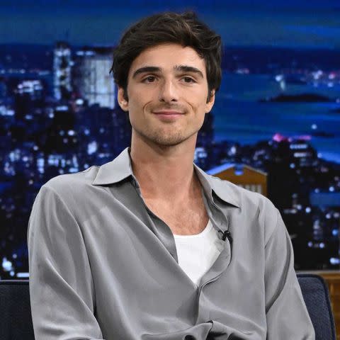 <p>Todd Owyoung/NBC via Getty</p> Jacob Elordi on 'The Tonight Show' Oct. 23, 2023
