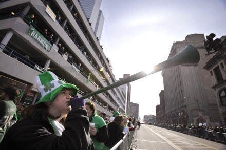 The St. Patrick's Day Parade in Pittsburgh draws more than 200,000 spectators annually.
