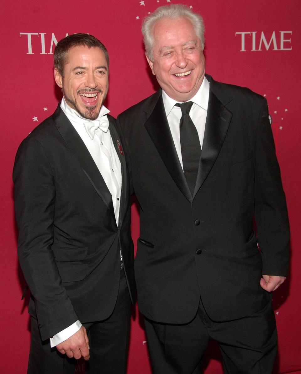 NEW YORK - MAY 08: Actor Robert Downey Jr. and Robert Downey Sr. attend Time's "100 Most Influential People In The World" Gala at Jazz at Lincoln Center in New York City on May 8, 2008. (Photo by Michael Loccisano/FilmMagic)