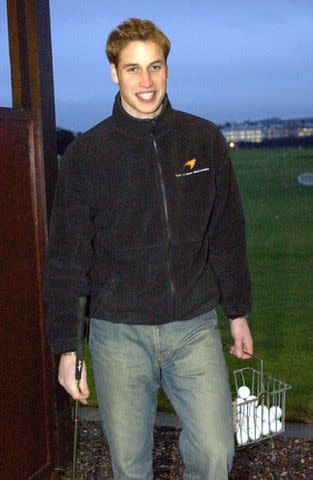 <p>Pool/ Anwar Hussein/Getty Images</p> Prince William at St. Andrew's University in 2003