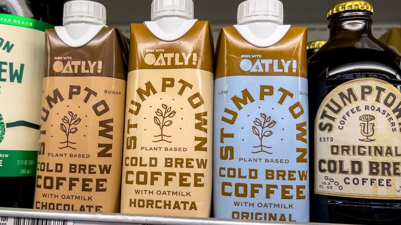 bottles of Stumptown cold brew