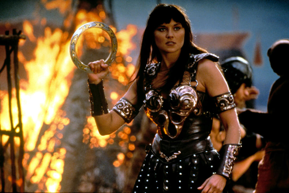 Xena (Lucy Lawless) in "Xena: Warrior Princess"