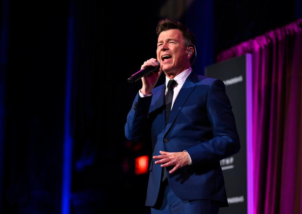 Rick Astley was on the show to promote his upcoming appearance as Glastonbury (Getty Images)