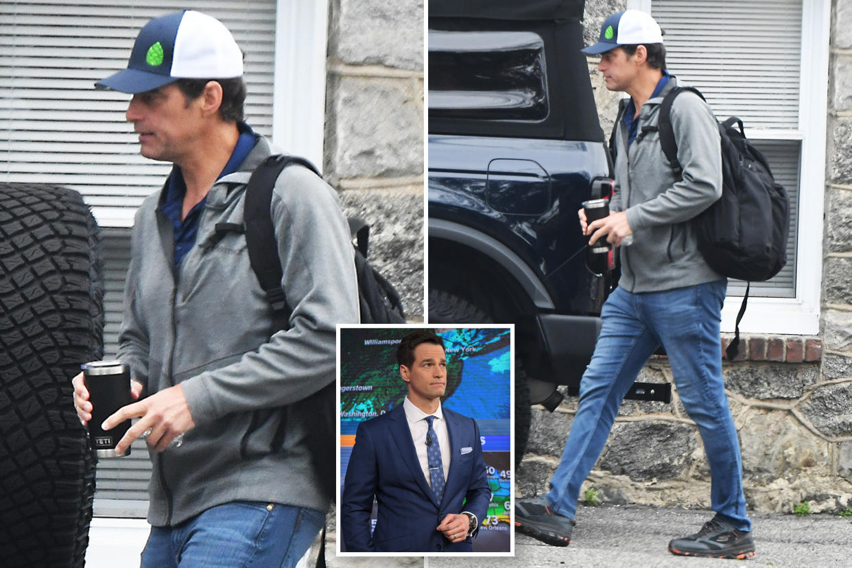 Fired ABC News weatherman Rob Marciano emerges in cap, jeans in first photos since ouster over alleged ‘anger’ issues