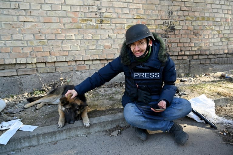 Russland kann nach eigenen Angaben keine Ermittlungen zum Tod des vor einem Jahr in der Ukraine getöteten AFP-Journalisten Arman Soldin führen. (Sergei SUPINSKY)