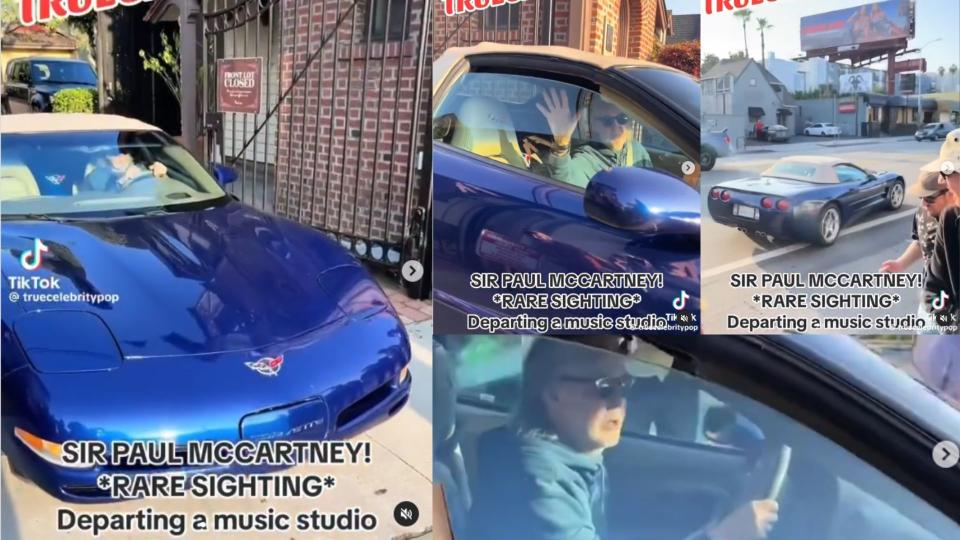 Paul McCartney Drives A C5 Corvette