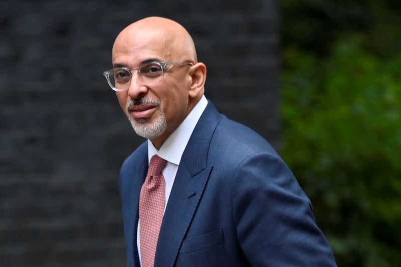 FILE PHOTO: Britain's Chancellor of the Exchequer Nadhim Zahawi