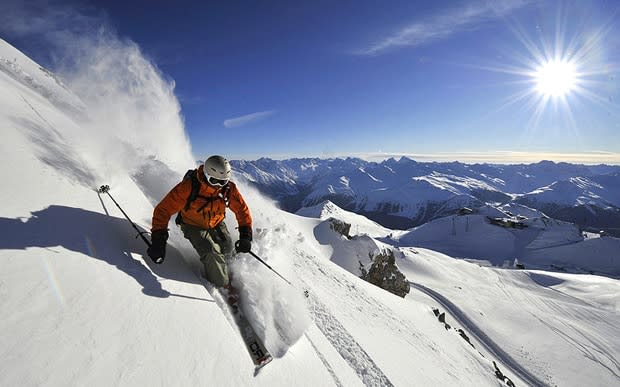 Davos shares 320km of slopes with Klosters, spread across six different sectors - DDK