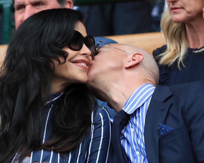 Lauren Sanchez y Jeff Bezzos, en Wimbledon