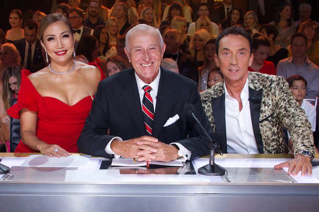 Eric McCandless via Getty Images From left: Carrie Ann Inaba, Len Goodman and Burno Tonioli on "Dancing with the Stars"