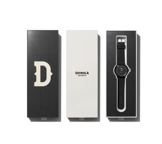 A watch from Shinola's Detrola collection. 