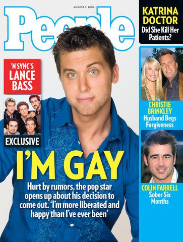 Lance Bass on the cover of PEOPLE