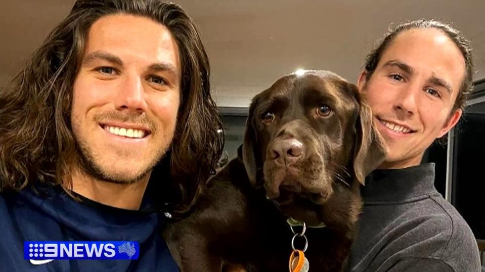 The bodies of brothers Callum (left) and Jake Robinson were found in a well after reportedly being killed by car thieves during a surfing and camping trip in Baja California, across the border from San Diego last month (9News/Instagram)