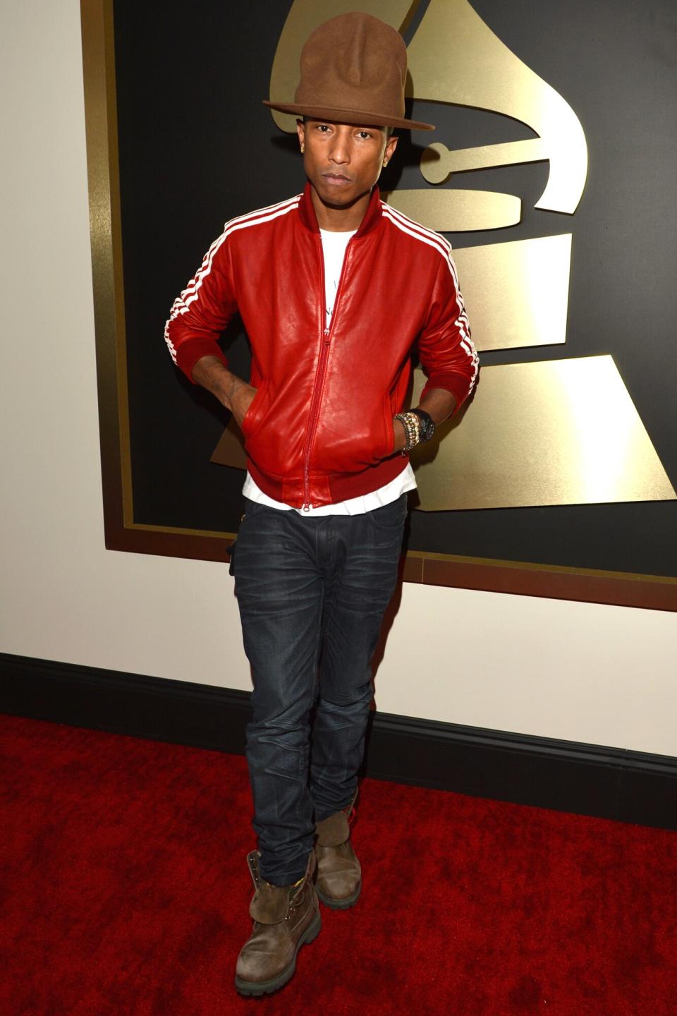Pharrell at the Grammys, 2014