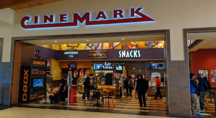 Cinemark movie theatre location in the Louis Joliet Mall in the Chicago suburbs.