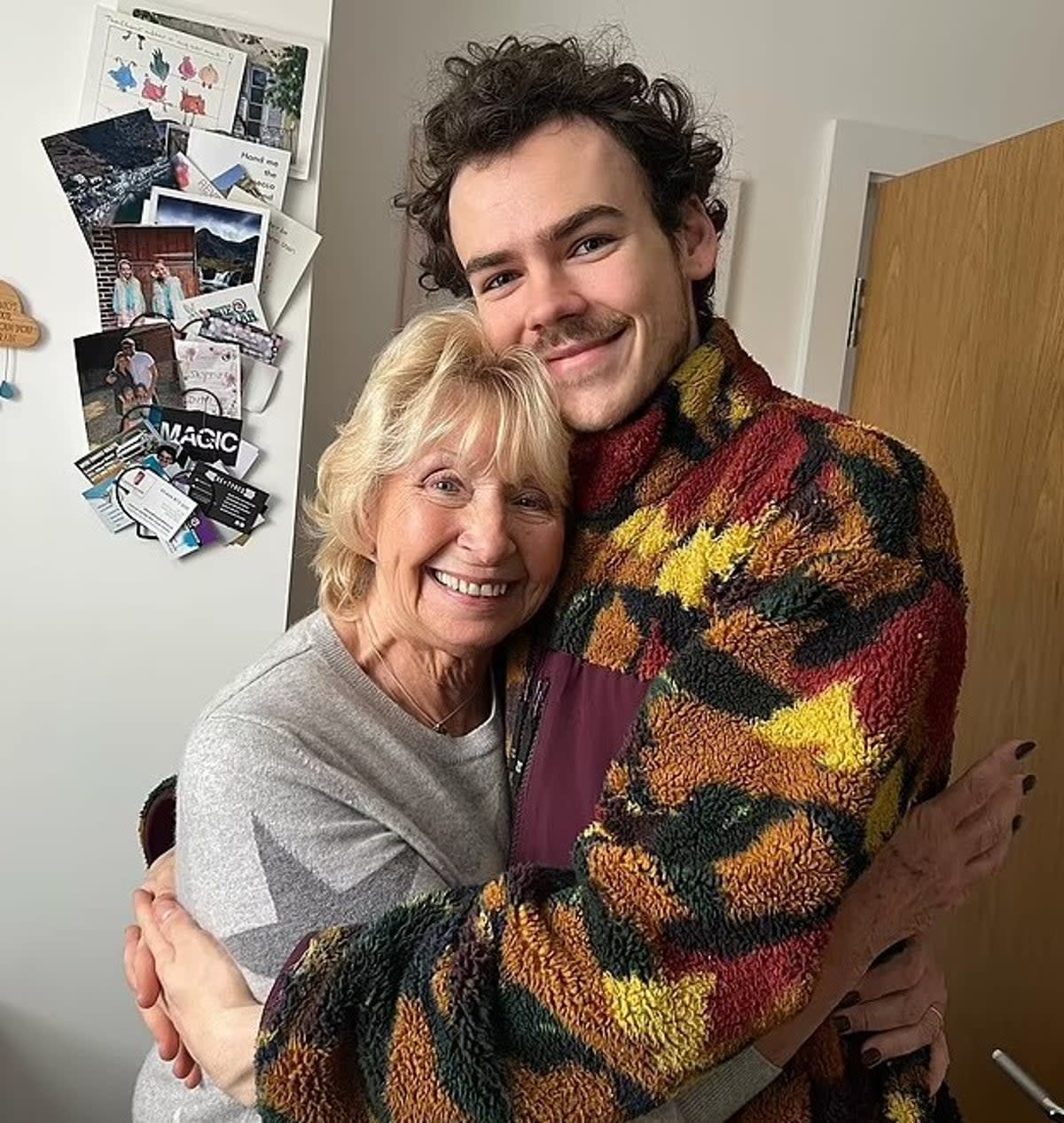 Woody Cook pictured with his late grandmother (Instagram/Zoe Ball)