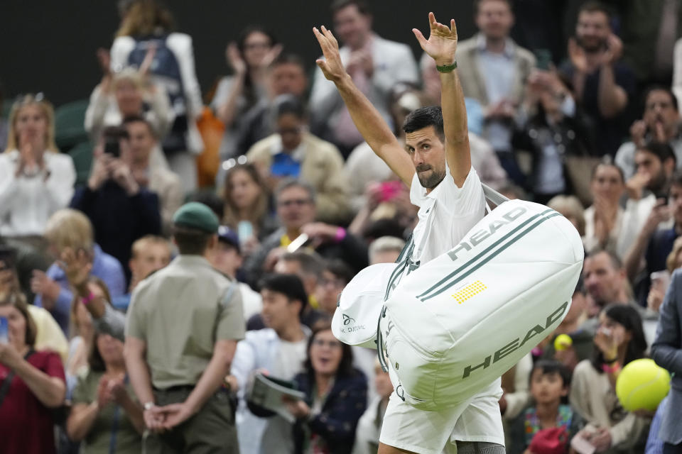 Novak Djokovic reaches a record 13th Wimbledon semifinal when an