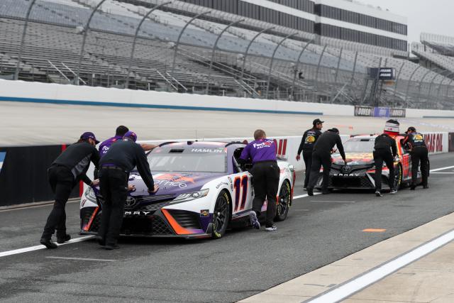 Rain postpones the Wurth 400 NASCAR Cup Series race at Dover Motor