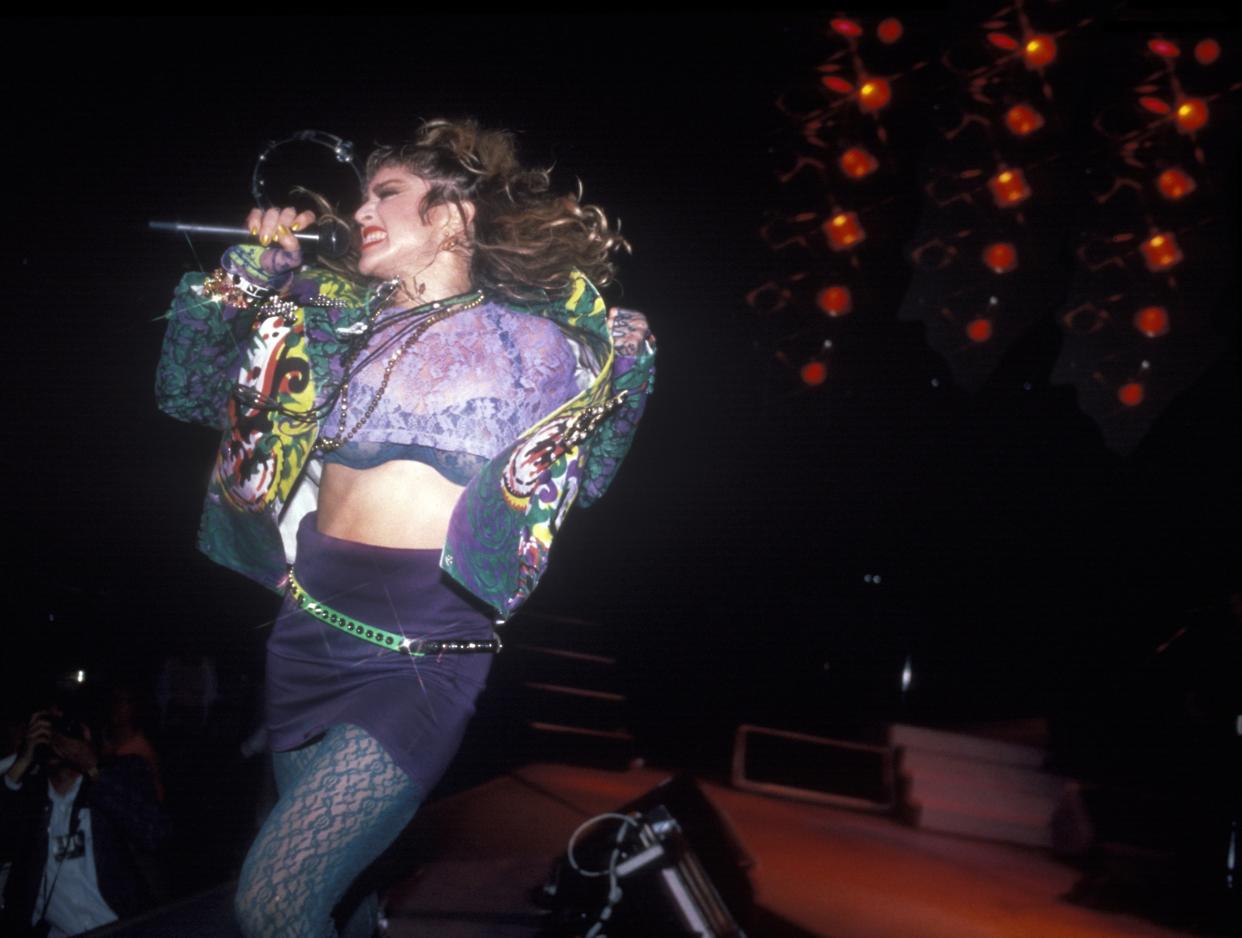 Madonna at Madison Square Garden in 1985. (Photo: Waring Abbott/Getty Images)