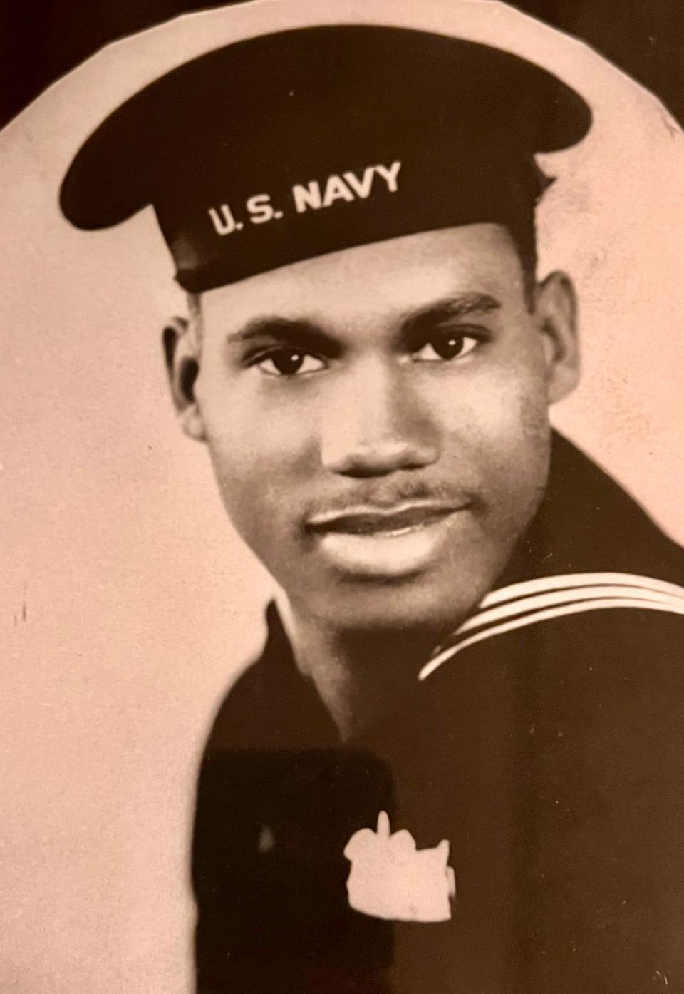 Carl Tuggle was drafted after he graduated from Woodward High School and served in the U.S. Navy from 1943-1945, during World War II.