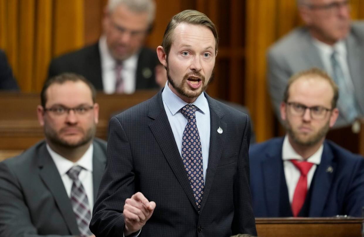 Conservative MP Michael Cooper said his party is opposed to a planned expansion of MAID to cover mental illness. (Adrian Wyld/The Canadian Press - image credit)