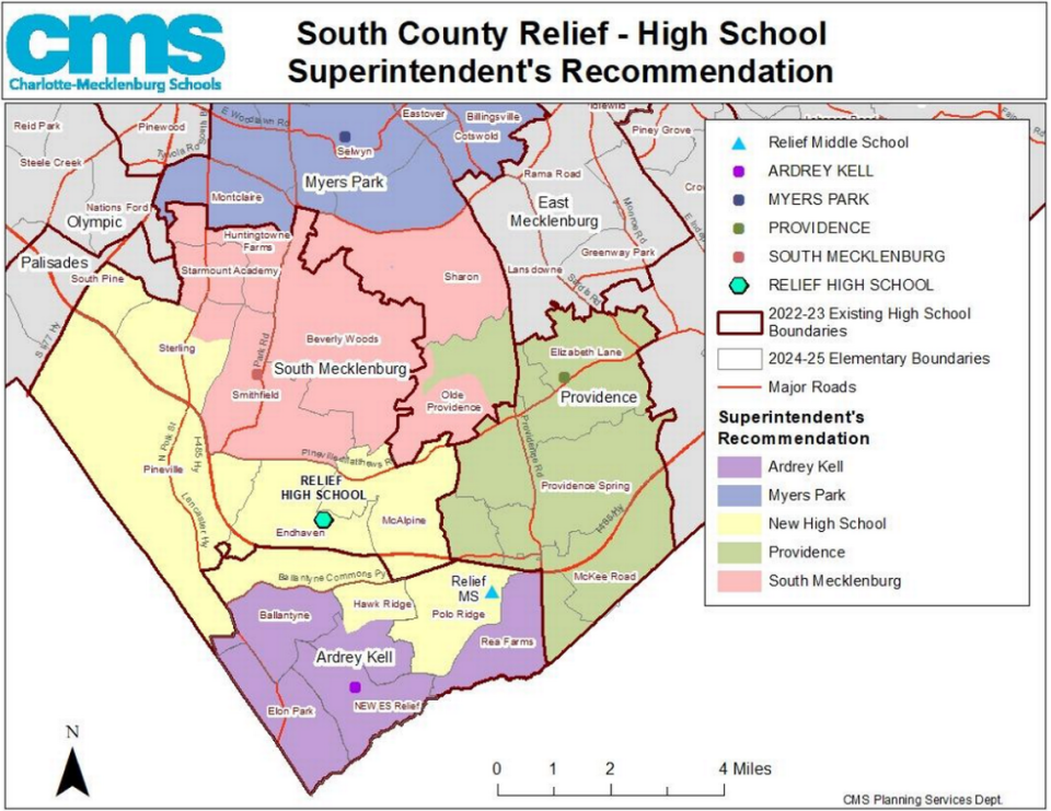 A final proposal released this week of boundaries for high schools in south Charlotte. Charlotte-Mecklenburg Schools is redrawing boundaries in the southern part of the county because of a new high school opening on North Community House Road.