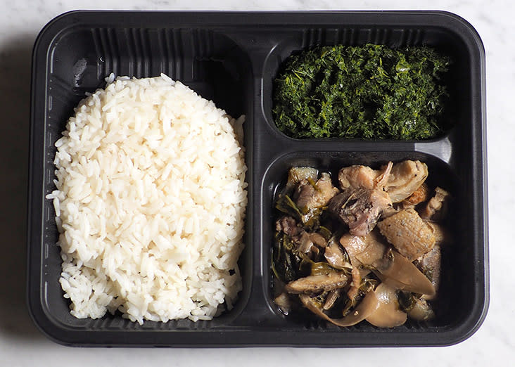 Your bento set is a combination of rice served with your choice of main dish and vegetables.